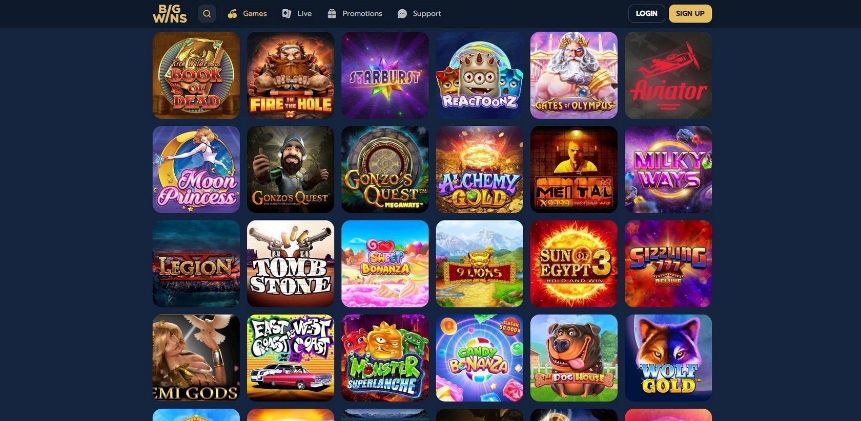 Big Wins Online Casino